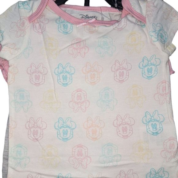 NEW Minnie Infant 5-piece Layette Set Sweet Shower Gift 12M Bows and Hear… - Picture 4 of 8